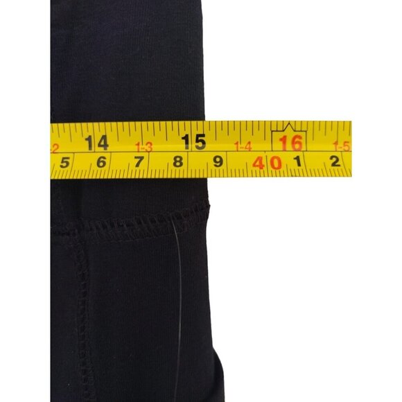 Bebe Sport Women's Black Yoga Pants L, of cotton and spandex, wide leg, NWT - Picture 9 of 10